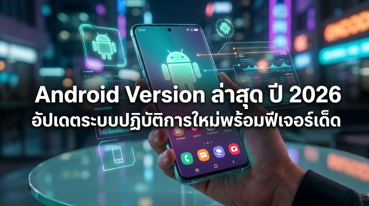 Android Version ล่าสุด ปี 2026 อัปเดตระบบปฏิบัติการใหม่พร้อมฟีเจอร์เด็ด