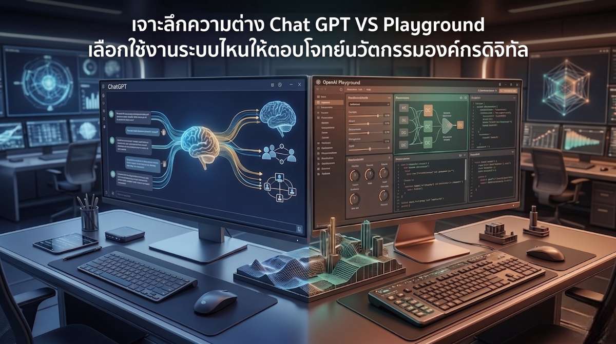 เจาะลึกความต่าง Chat GPT VS Playground เลือกใช้งานระบบไหนให้ตอบโจทย์นวัตกรรมองค์กรดิจิทัล