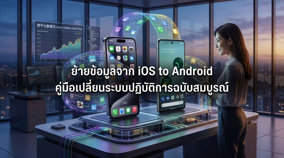 ย้ายข้อมูลจาก iOS to Android คู่มือเปลี่ยนระบบปฏิบัติการฉบับสมบูรณ์